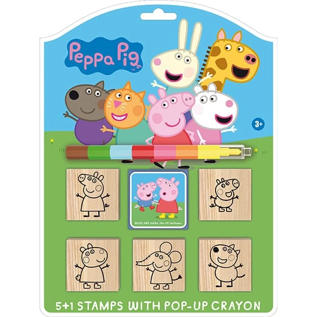 Stempelsæt Peppa Pig med voksfarve