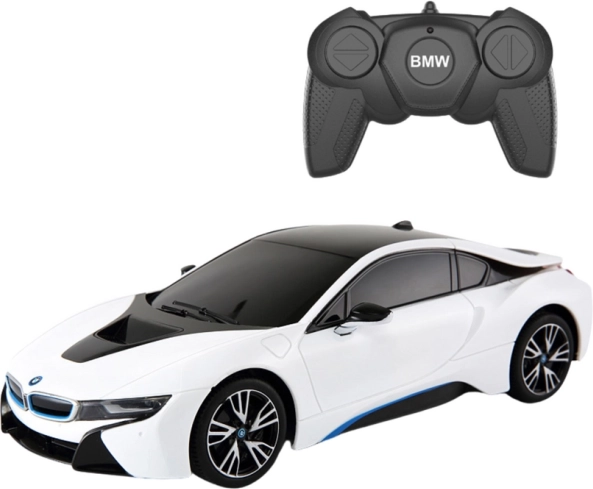 RC-bil BMW i8 1:18 hvid