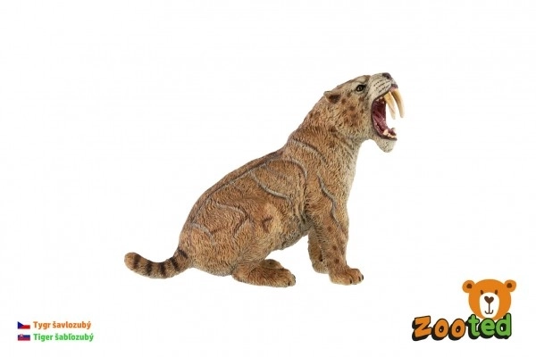 Sabeltandet tiger zooted plast 11cm i pose