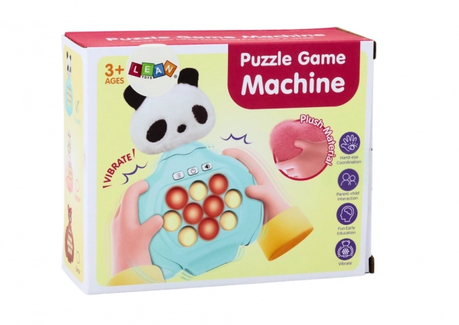 Pop-It Panda Plysbamse Arkade Konsol Vibrationssensorisk Spil