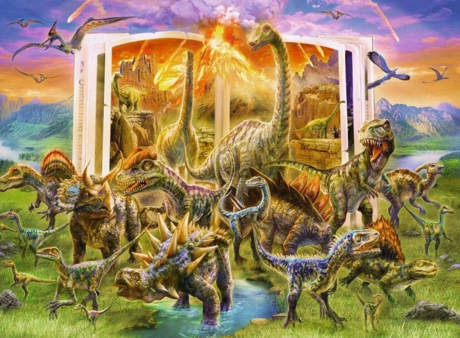 RAVENSBURGER Puslespil Dinosaurernes encyklopædi XXL 300 brikker