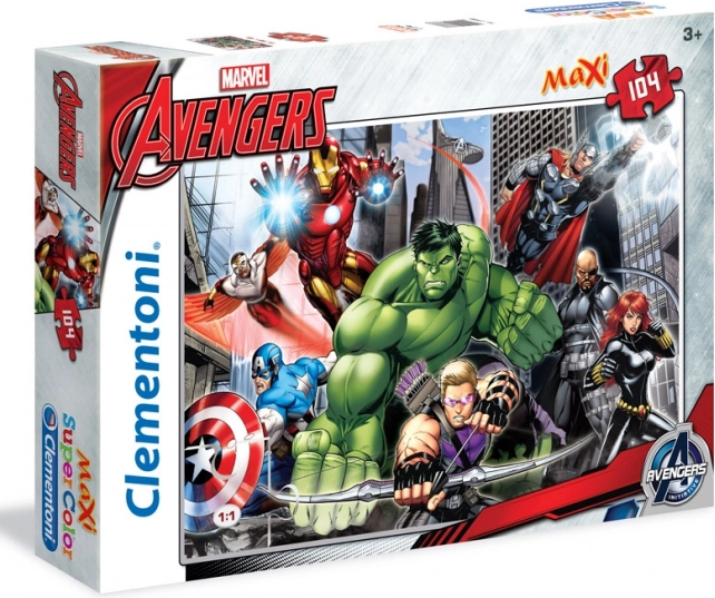 Puslespil CLEMENTONI Avengers Klar til kamp MAXI 104 brikker