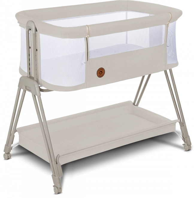 Side-by-side tremmeseng 2-i-1 Lionelo Luna – Beige