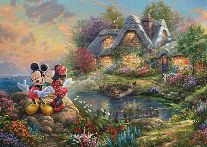 Puslespil Kæledægger MICKEY OG MINNIE 1000 brikker