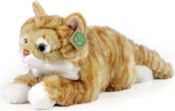 Plysset Stribet Kat Rustfarvet ECO-Friendly