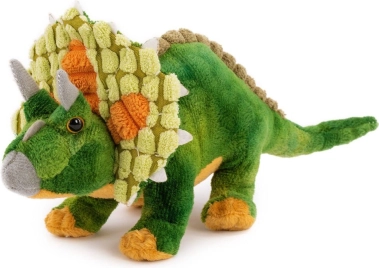 plysbetrukket triceratops dinosaur 26 cm