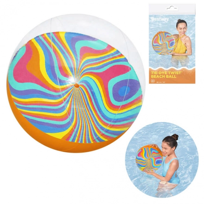 Bestway oppustelig strandbold Twist 46 cm