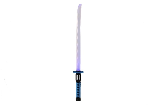 Lysende plastik samuraisværd 73 cm