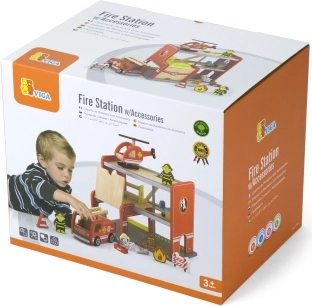 Træ brandstation