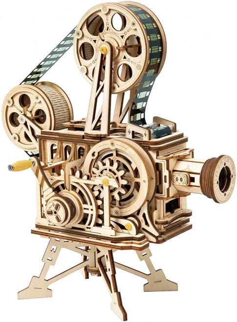 RoboTime 3D træ mekanisk puslespil Filmprojektor