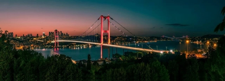 Panoramapuslespil Nattens Istanbul 1000 brikker