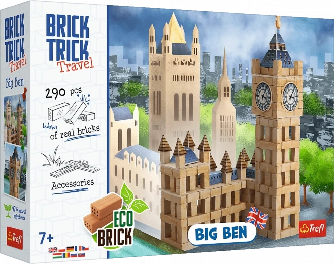 Byggesæt af rigtige mursten TREFL Brick Trick Travel – Big Ben, 290 dele