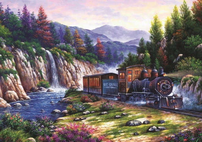 Puslespil togrejse 1000 brikker ART PUZZLE