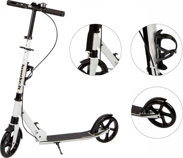 Jævn kørsel takket være store hjul og affjedring