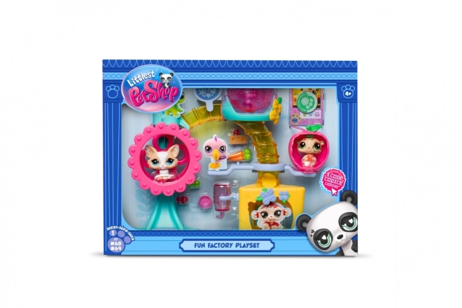 Littlest Pet Shop Sjov fabrik med 2 figurer