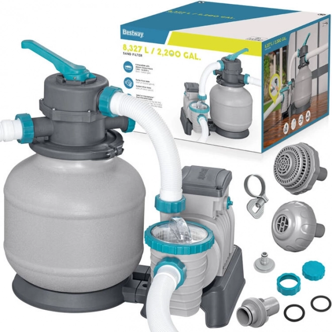 Bestway Sandfilter til Pool ydeevne 8327 l/h