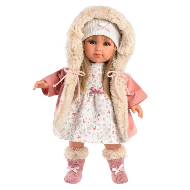 Llorens 53541 ELENA - realistisk dukke med blødt stofkrop - 35 cm