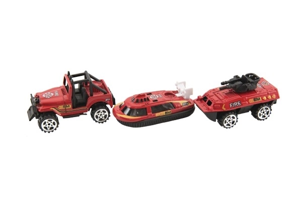 Auto brandmand metal/plast 7cm på fri kørsel mix af slags 12 stk i boks
