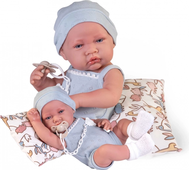 Realistisk dukke baby Antonio Juan med helvinylkrop 42 cm