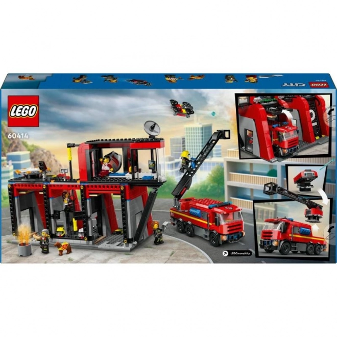 LEGO® City 60414 Brandstation med brandbil