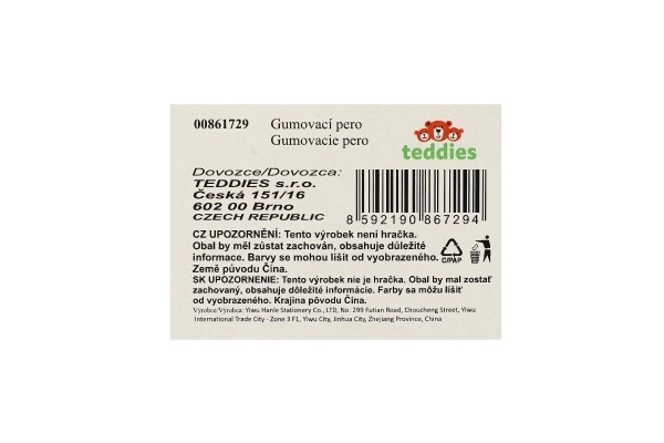 Tuze / sletbart pen Best games 15cm plast 6 slags 36 stk i boks