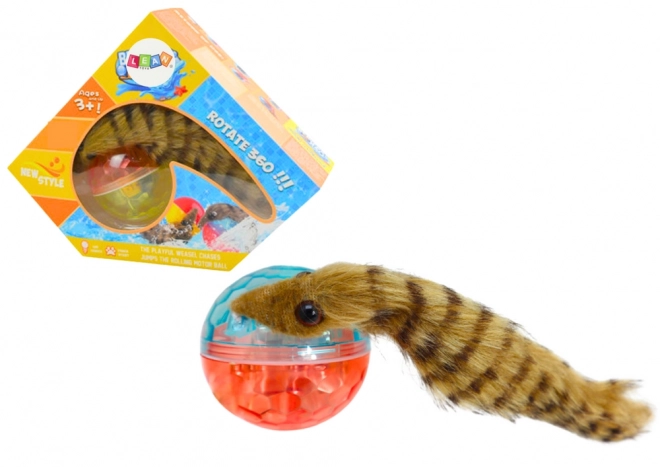 Interaktivt badlegetøj Fluffy Ferret Tail Ball