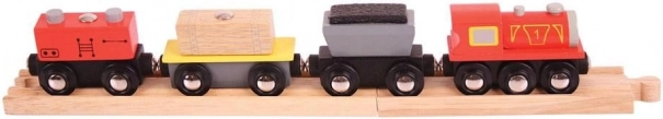 Bigjigs Rail godstog med skinner