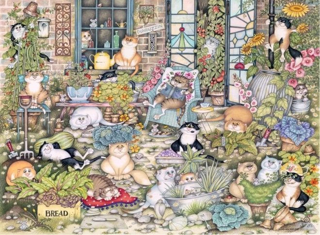 Ravensburger puslespil Skøre katte: Katteliv 500 brikker