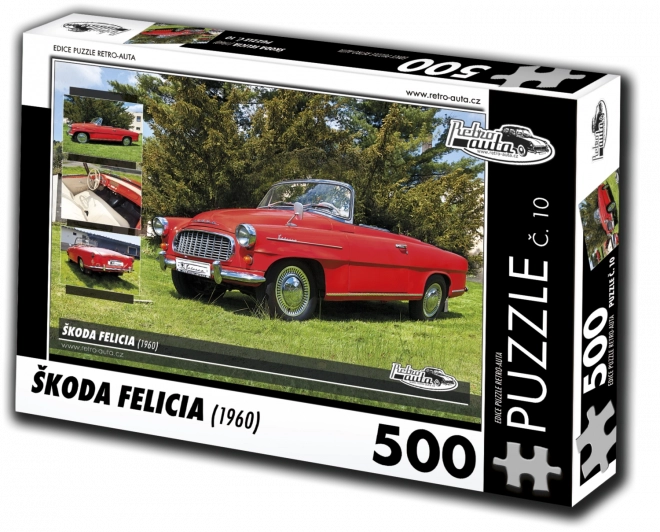 Puslespil Retro-biler Škoda Felicia 1960 – 500 brikker