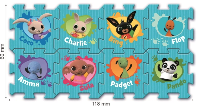 Skumpuslespil Bing Bunny 32x32x1,5 cm 8 stk i folie