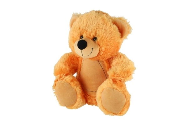 Sidder bamse plysbjørn 38 cm beige i pose 0+