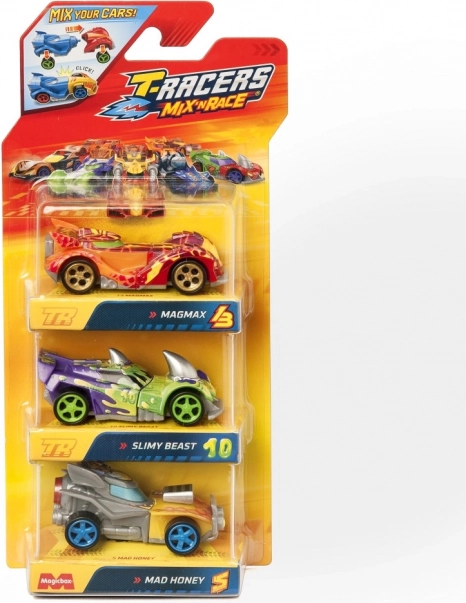 T-Racers Mix 'N Race biler 3 stk