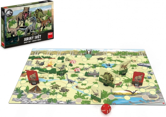 børnebrætspil Jurassic World fra Dino