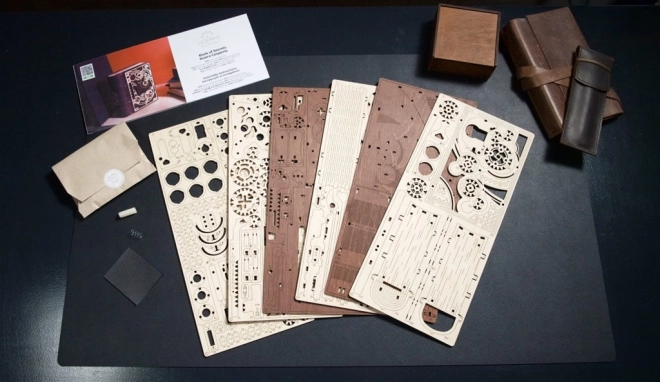 Ugears 3D træk mekanisk puslespil Hemmelighedernes Bog