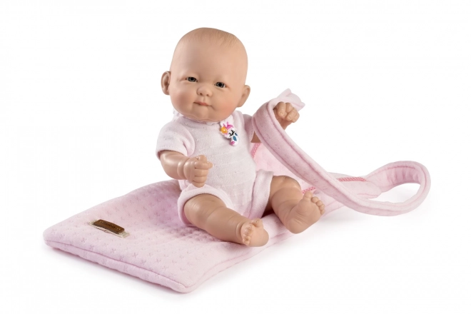 Guca 946 NYFØDT PIGE - realistisk dukke baby med krop af hel vinyl - 25 cm