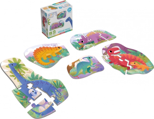 Store dinosaurpuslespil KukiKuk
