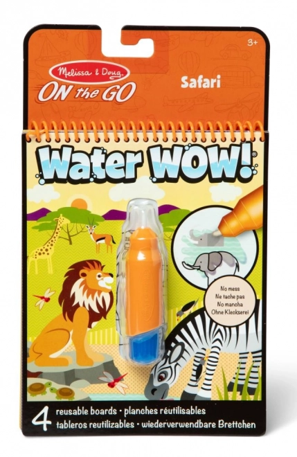 Safari Vandmalebog WaterWow til Børn