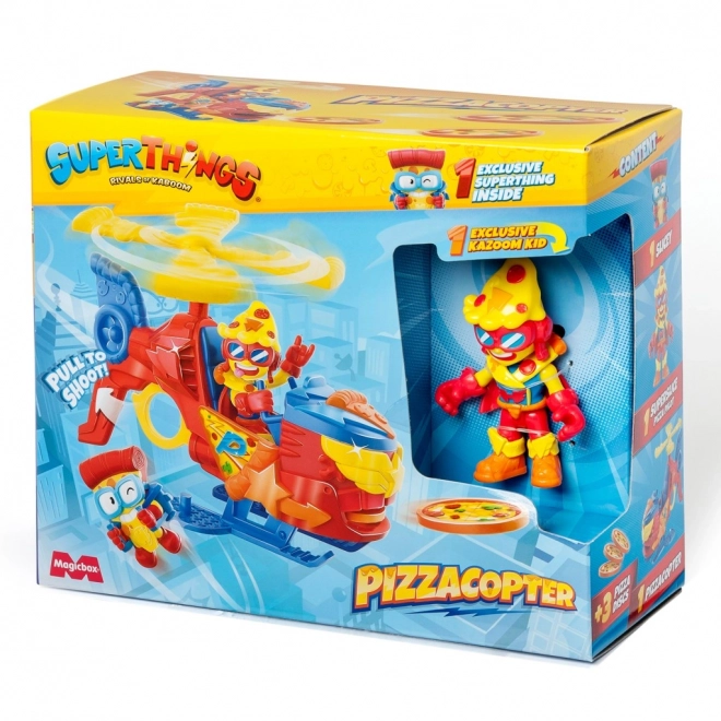 SuperThings Pizzacopter med diskudskyder