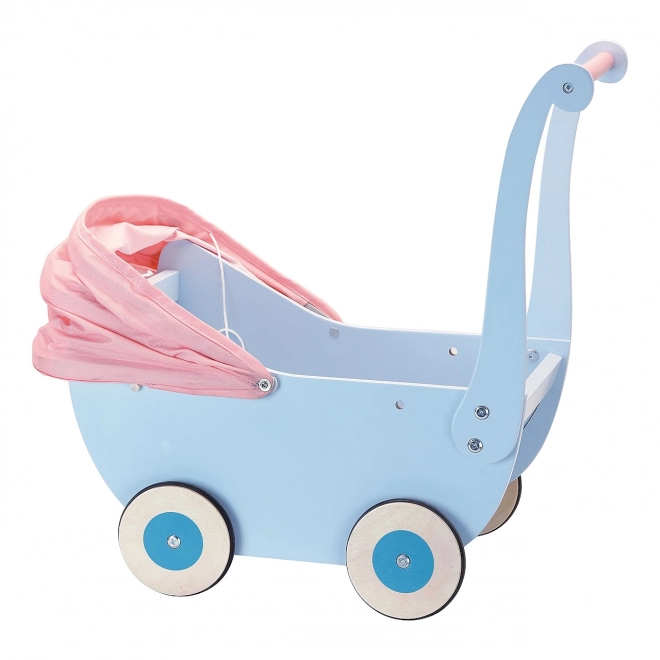 Petitcollin Trævogn blå (til dukker op til 40 cm)