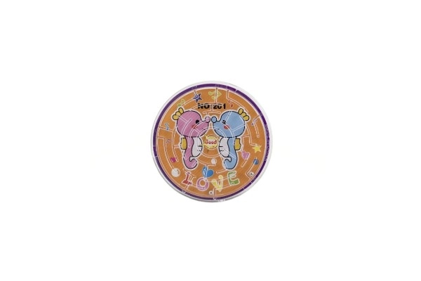 Labyrint puslespil med kugle plast 7cm