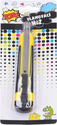 Kniv med brækkeklinge og ergonomisk håndtag 9 mm