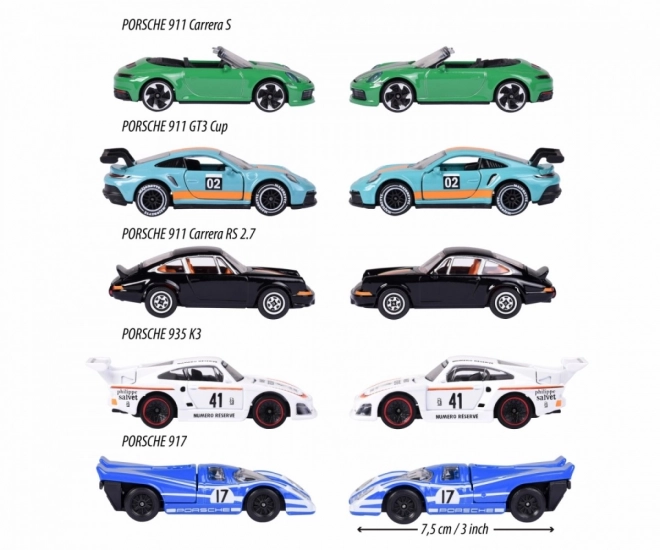 Majorette Porsche Motorsport Gavesæt 5 stk
