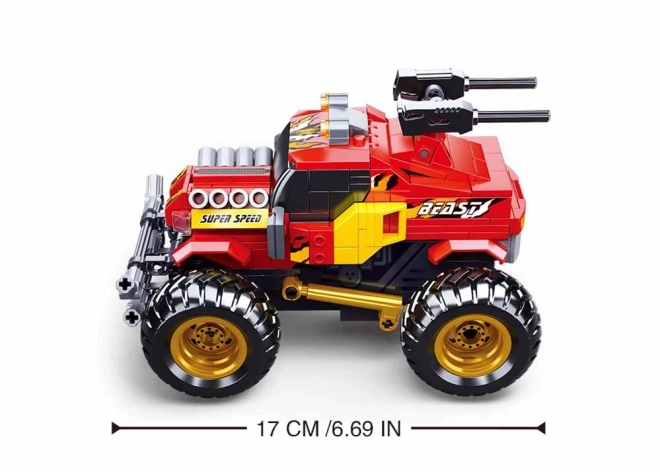Sluban Power Bricks RC off-road rød med fjernbetjening