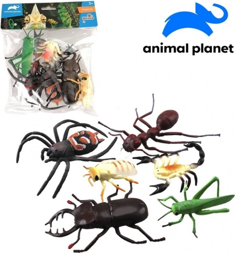 Insekter 6 stk 10 cm fra Animal Planet