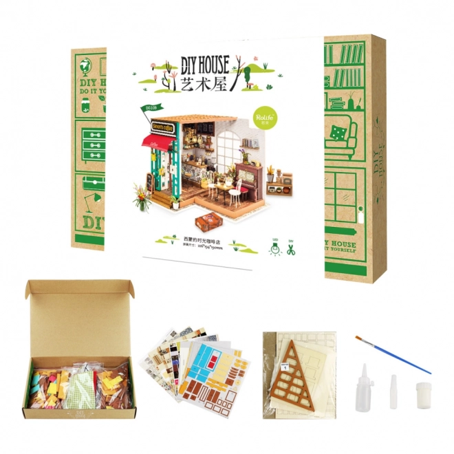 Simons Café - DIY Miniature café i dukkehus