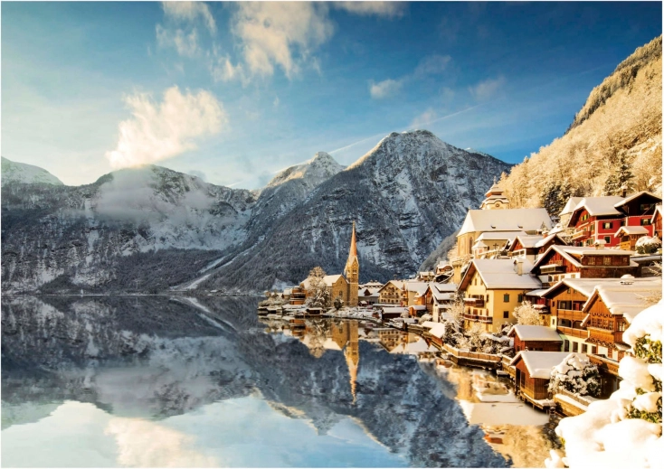 Educa Puslespil Vinter i Hallstatt 1500 brikker