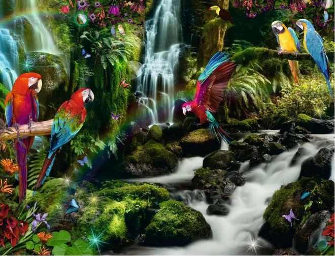 Ravensburger puslespil Papegøjer i paradis 2000 brikker