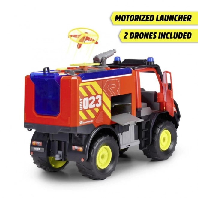 Brandbil Mercedes-Benz Unimog U530 med effekter