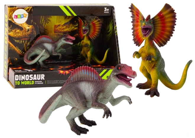 Dinosaur Figurer Spinosaurus Dilophosaurus Sæt 2stk
