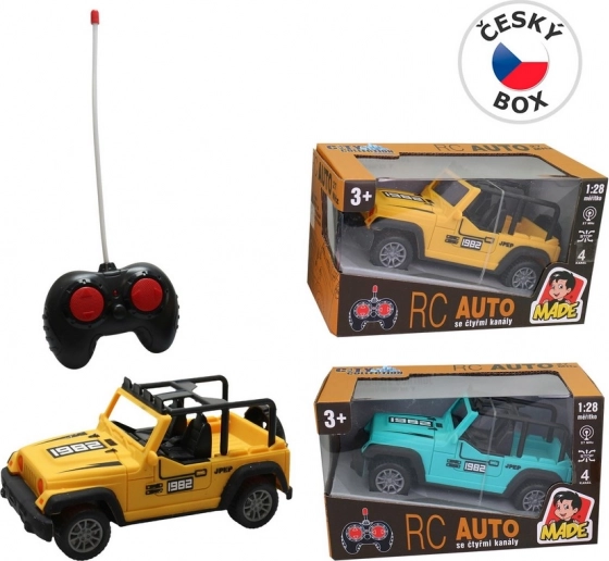 Fjernstyret Jeep-bil - sort